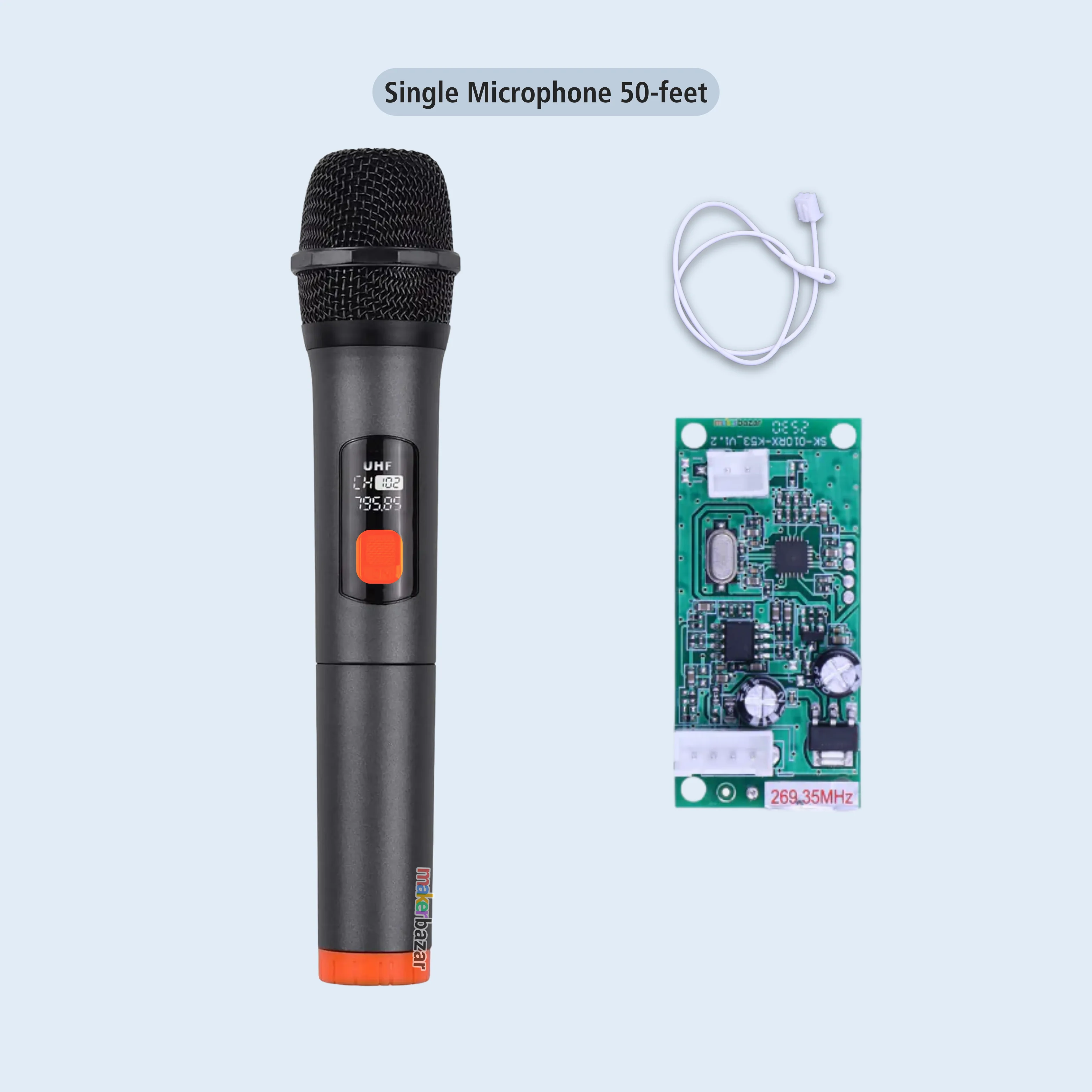 Wireless Microphone with Portable Receiver Module (Single/Dual) - Image 7