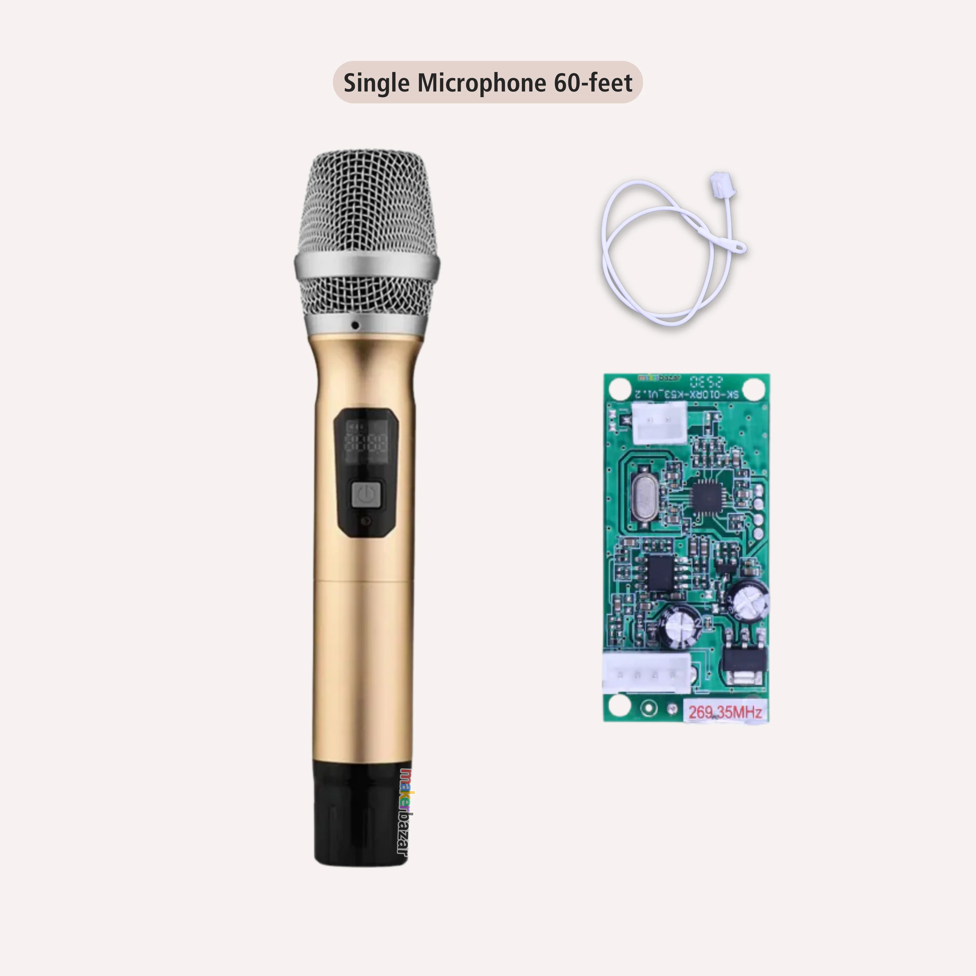 Wireless Microphone with Portable Receiver Module (Single/Dual) - Image 8