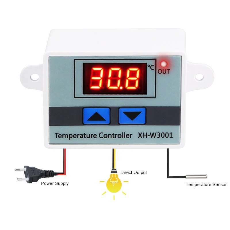 XH-W3001 AC 220V 1500W Digital Microcomputer Thermostat Switch - Image 5