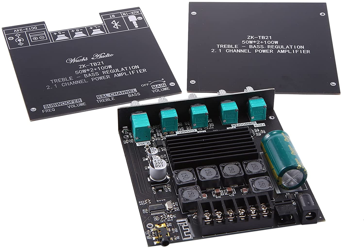 ZK-TB21 High Power 2.1 Channel Bluetooth Digital Amplifier Board 50WX2+100W - Image 8